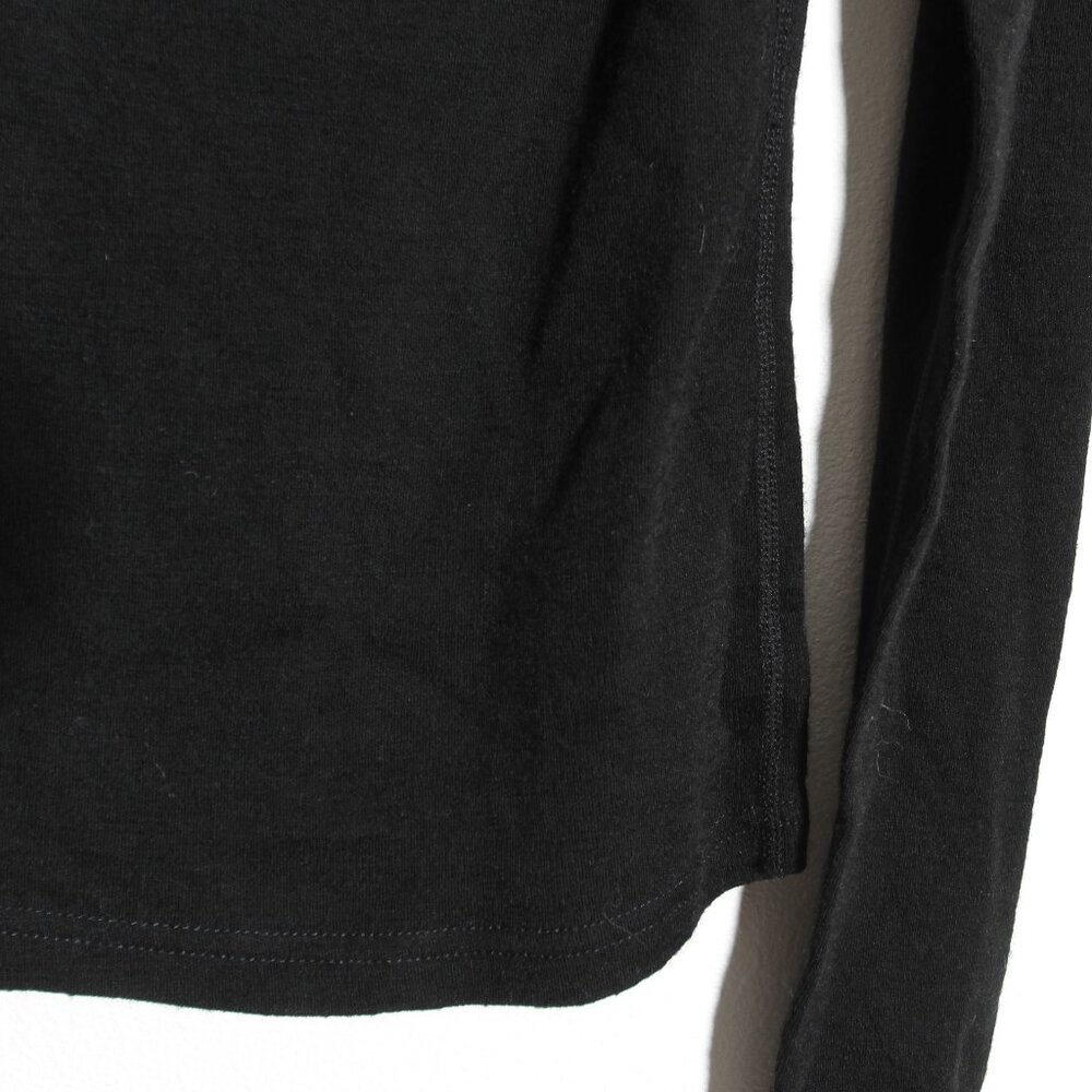 Merino Tech Women's 100% Superfine Merino Wool Long Sleeve 250 Top Black Size XS - Picture 10 of 13